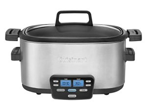 كويزينارت MSC-600 3-In-1 Cook Central 6-Quart Multi-Cooker: Slow Cooker، Brown / Saute، Steamer