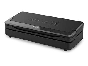 Anova Culinary Precision Vacuum Sealer Pro ، يتضمن 1 حقيبة رول ، لفيديو Sous وتخزين الطعام ، أسود ، متوسط