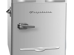 ثلاجة Frigidaire EFR176-MOONBM 1.6 قدم مكعب Moonbeam Retro مع فتاحة زجاجات جانبية. للمكتب أو غرفة النوم أو الكابينة