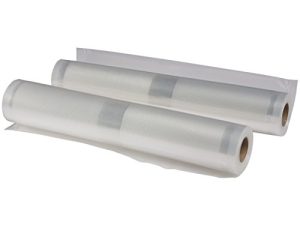Nesco VS-04R اثنان من بكرات ختم الفراغ مقاس 11 × 20 بوصة لأكياس تفريغ الهواء ذات الحجم المخصص المتوافقة مع سدادات فراغ Nesco وغيرها من العلامات التجارية