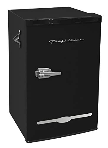ثلاجة بار FRIGIDAIRE EFR376-BLACK 3.1 قدم مكعب باللون الأسود مع فتاحة زجاجات جانبية ثلاجة بار FRIGIDAIRE EFR376-BLACK 3.1 قدم مكعب باللون الأسود مع فتاحة زجاجات جانبية