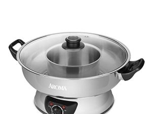 أروما وعاء ساخن ستانلس ستيل ، فضي (ASP-600) ، 5 كوارت