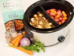 مقسم طباخ بطيء CrockPockets ، ملحق من السيليكون ، خالٍ من مادة BPA ، آمن للغسل في غسالة الأطباق