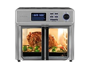 Kalorik MAXX® Complete Digital Air Fryer Oven، 26 Quart، 10-in-1 Countertop Toaster Oven Air Fryer Combo، Up to 500 °، 14 Accessories & 60 Recipe Book Book، 1750W، Stainless Steel