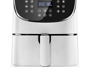 مقلاة COSORI Air Fryer Max XL (100 وصفة) فرن رقمي ساخن ، شاشة تعمل بلمسة واحدة مع 13 وظيفة للطهي ، تسخين مسبق وتذكير بالاهتزاز ، 5.8 QT ، أبيض كريمي
