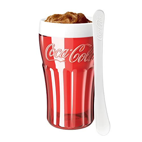 ZOKU Coca-Cola Float & Slushy Maker ، كوب ريترو ميكر مع قلب المجمد يصنع سموثي وسلاش وميلك شيك للوجبات الفردية في دقائق وخالي من BPA ZOKU Coca-Cola Float & Slushy Maker ، كوب ريترو ميكر مع قلب المجمد يصنع سموثي وسلاش وميلك شيك للوجبات الفردية في دقائق وخالي من BPA