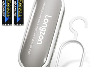 2-in-1 Bag Sealer ، Longzon Mini Handheld Vacuum Sealer with Hook، Chip Snack Plastic Bag Heat Sealer and Cutter Machine Resealer Machine Keep Food Fresh، Quenta Sellador De Bolsas ، بطاريات قوية