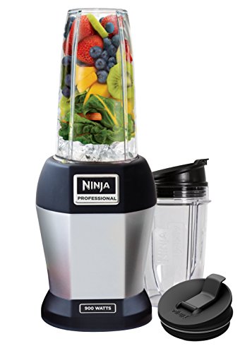 Nutri Ninja Pro خلاط شخصي مع 900 واط قاعدة وفيتامين واستخراج العناصر الغذائية للمخفوقات والعصائر مع 18 و 24 أونصة (BL450) Nutri Ninja Pro خلاط شخصي مع 900 واط قاعدة وفيتامين واستخراج العناصر الغذائية للمخفوقات والعصائر مع 18 و 24 أونصة (BL450)