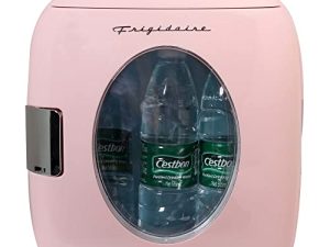 ثلاجة / مبرد شخصي محمول من FRIGIDAIRE EFMIS462-PINK 12 Can Retro Mini للمنزل أو المكتب أو النوم ، وردي