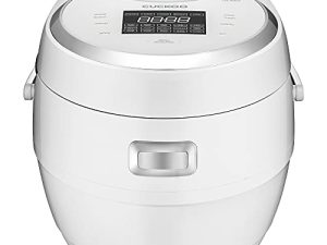 كوكو CR-1020F | طباخة أرز ميكوم سعة 10 أكواب (غير مطبوخة) | 16 خيارات قائمة: أرز أبيض ، أرز بني والمزيد ، وعاء داخلي غير لاصق ، مصمم في كوريا | أبيض