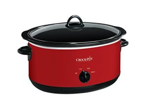 وعاء طهي Crock-pot Express Crock البطيء ، سعة 8 لتر ، أحمر