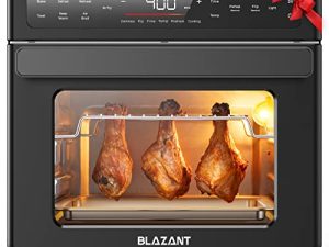 محمصة فرن محمصة بالهواء كومبو ، بلازانت T-12 20Qt مقلاة هوائية ، أفران كونترتوب ، Smart Microware Xl Large ، مع كتاب الطبخ للتذكير بالاهتزاز / التقليب ، ملحقات شواية الطبل ، فرن المشواة Airfryer