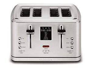 كويزينارت CPT-740 4-Slice Digital MemorySet Toaster، Stainless Steel
