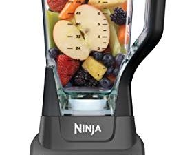 Ninja BL610 Professional 72 Oz خلاط سطح الطاولة مع قاعدة 1000 وات وتقنية التكسير الكاملة للعصائر والثلج والفواكه المجمدة ، أسود ، 9.5 بوصة × 7.5 بوصة × 17 بوصة