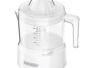 BLACK + DECKER عصارة حمضيات سعة 32 أونصة ، بيضاء ، CJ650W ، صغيرة