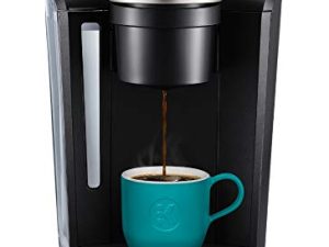 ماكينة صنع القهوة Keurig K-Select ، آلة تحضير القهوة بكوب K-Cup ، مع تحكم في القوة وماء ساخن عند الطلب ، أسود غير لامع