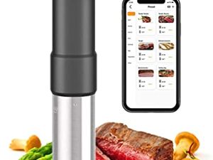 طباخ سوس للفيديو | طباخ دقيق Inkbird Wifi Sous Vide Mchine ، 1000 واط مع الوصفات ، مؤقت | فائقة الهدوء: ISV-200W