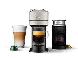 Nespresso Vertuo Next Coffee and Espresso Machine من بريفيل مع رغوة الحليب ، رمادي فاتح