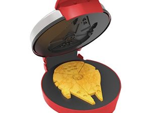 ماركات غير معروفة Star Wars Waffle Maker Millenium Falcon Waffle Maker ، تصنع 7 بوصات من Waffles مرخصة رسميًا من Disney Waffle Maker Star Wars Waffle Iron