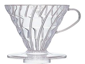 منقط قهوة بلاستيك من هاريو V60 ، مقاس 02 ، شفاف