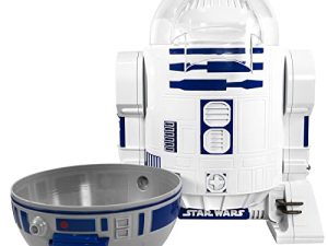 Uncanny Brands Star Wars R2D2 Popcorn Maker - جهاز مطبخ آلي يعمل بالكامل