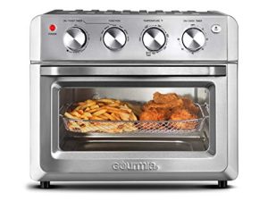 Gourmia Toaster Oven Air Fryer Combo 7-in-1 وظائف الطهي 1550 وات ، سعة 19.8 لتر ، ملحقات المقلاة الهوائية ، رف الفرن الحراري ، سلة المقلاة الهوائية GTF7580