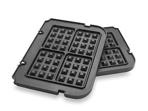 أطباق الوافل فقط لسلسلة Cuisinart Griddler GR-4N و GR-5B و GR-6 و GRID-8N ، وألواح الوافل المطلية بطبقة غير لاصقة من Gvode