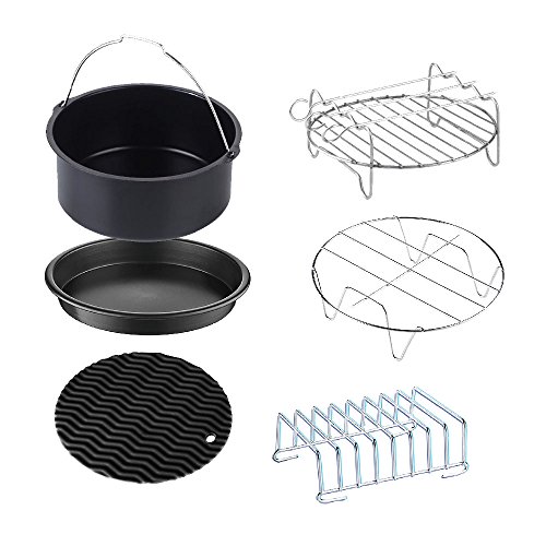 GoWISE USA Standard 6-Piece Air Fryer Access Set for 2.75-4 Quarts، Small، Universal GoWISE USA Standard 6-Piece Air Fryer Access Set for 2.75-4 Quarts، Small، Universal
