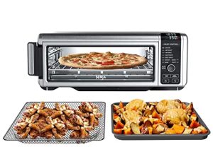 Ninja FT102CO Foodi 9-in-1 Digital Air Fry Oven Air Fry، Air Roast، Air Broil، Bake، Bagel، Toast، Dehydrate، Keep Warm، Reheat، فولاذ مقاوم للصدأ (مجدد)